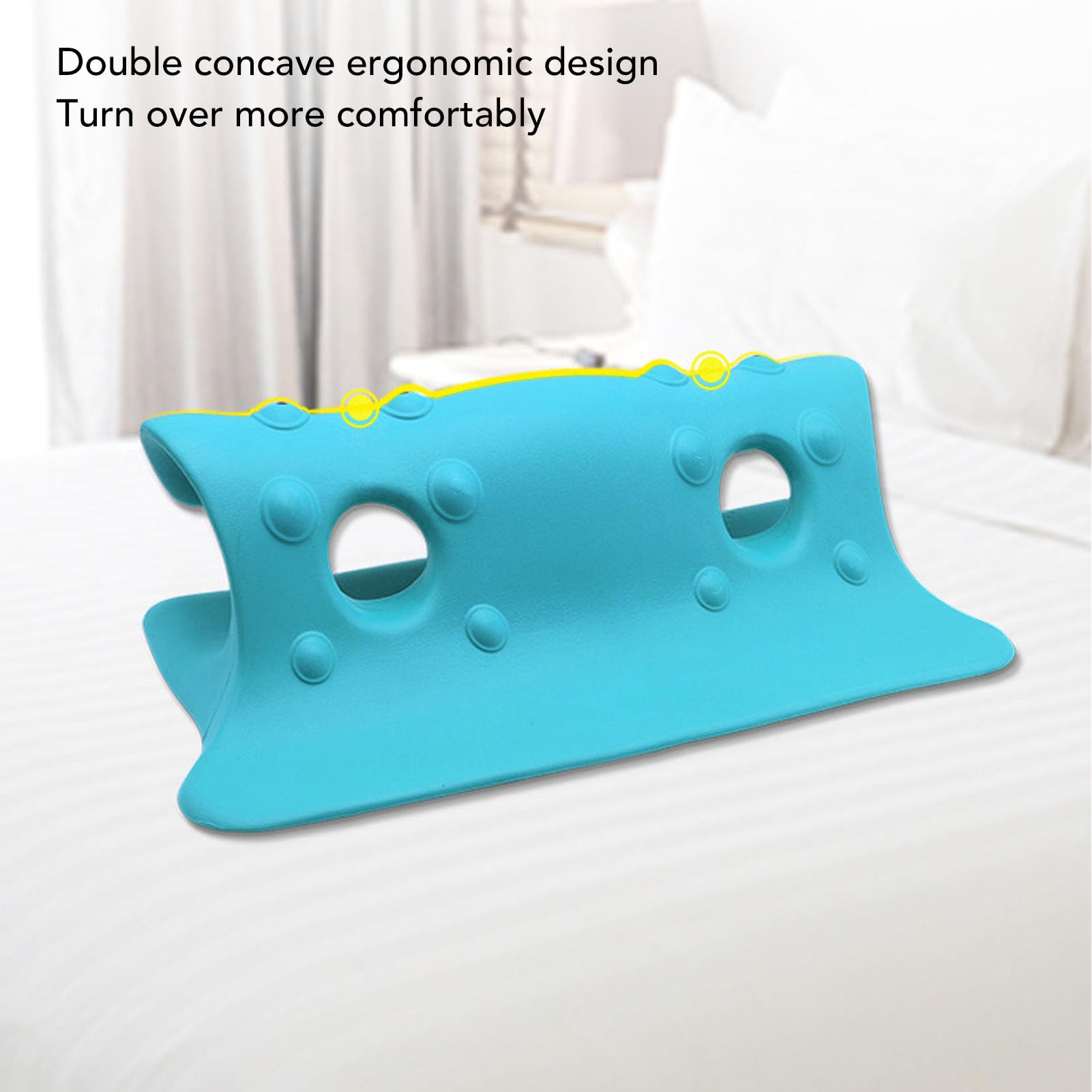 Sonew Cojín de Posicionamiento Corporal, Almohada de Cuña Giratoria para Dolor de Cama de EVA Lavable y Ventilada para Pacientes Ancianos Postrados en Cama