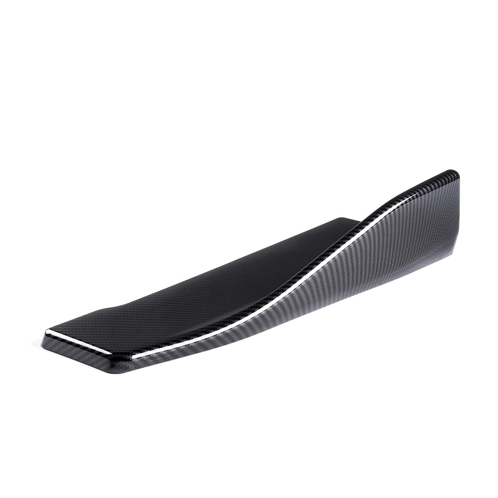 2 szt. 35cm/48cm uniwersalny boczek samochodu dyfuzor tylnego zderzaka Spoiler część rozdzielająca nakładki Winglet fartuchy z włókna węglowego, dla Benz, BMW