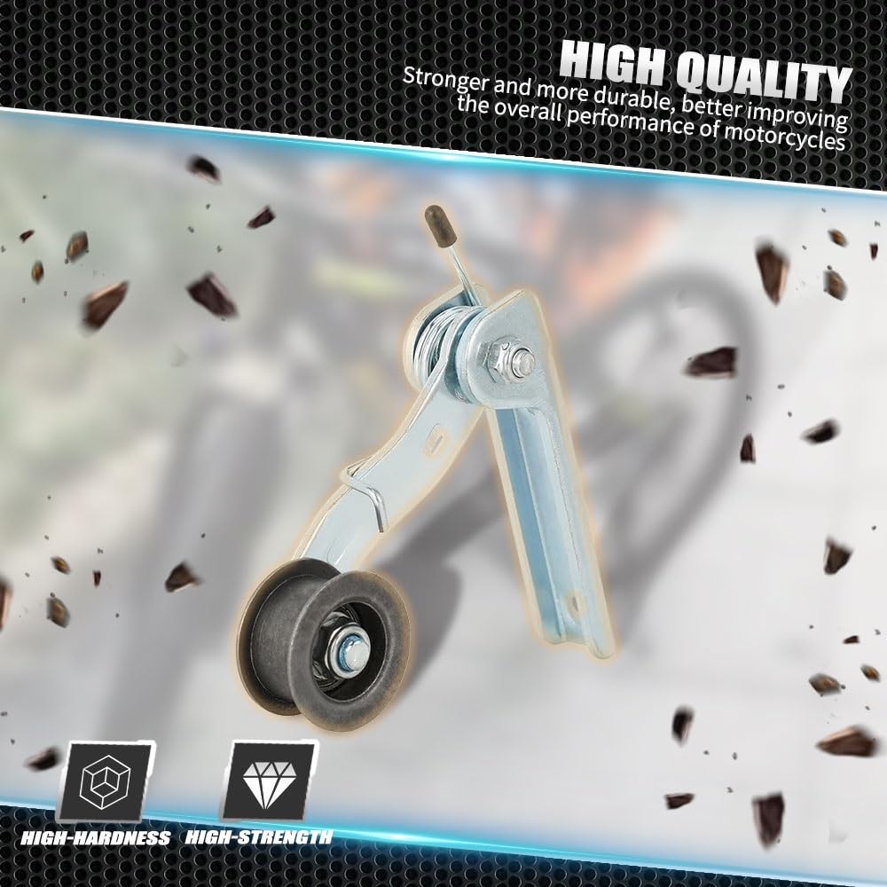 Motociclo Prote Della Catena Adatto per MX 350 Dirt Pit Bike Kit tendicatena in ferro Regolatore catena con strumento puleggia ruote guida Protezione catena paracatena per moto
