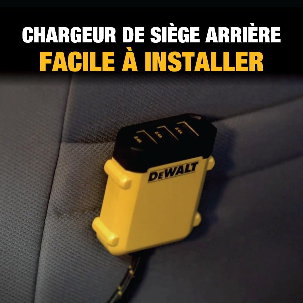 DEWALT Chargeur USB PD 5PRT Mobile 72W 141 0475 DW2 Unisexe, Jaune, Taille Unique