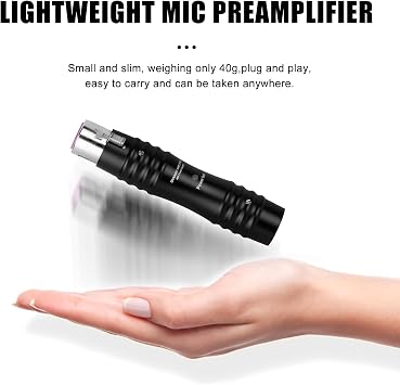 MIC BOOSTER P1 1 Compact Dynamic Microphone Amplifier with High-Quality Preamp +25dB (P1-ONE)