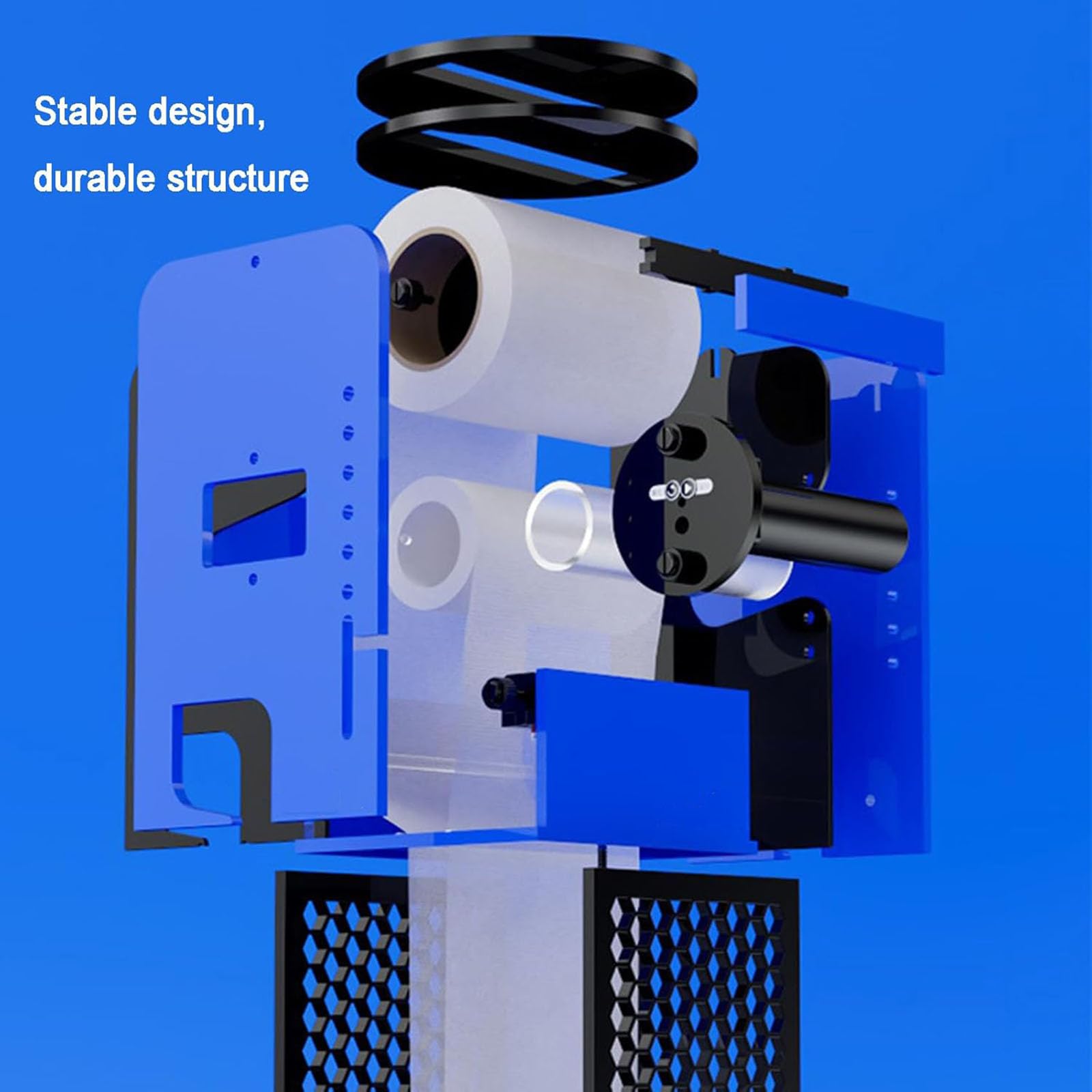 Sistema De Filtro Automático De Rodillos para Acuario, Filtro Inteligente De Rodillos De Vellón, Inducción De Nivel De Líquido, Control por Aplicación, para Tanques De Agua Salada De 4800 L,
