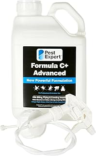 Pest Expert Formula C+ Flea Killer Spray For The Home (5L) Fast Acting Maximum Strength free Trigger Sprayer