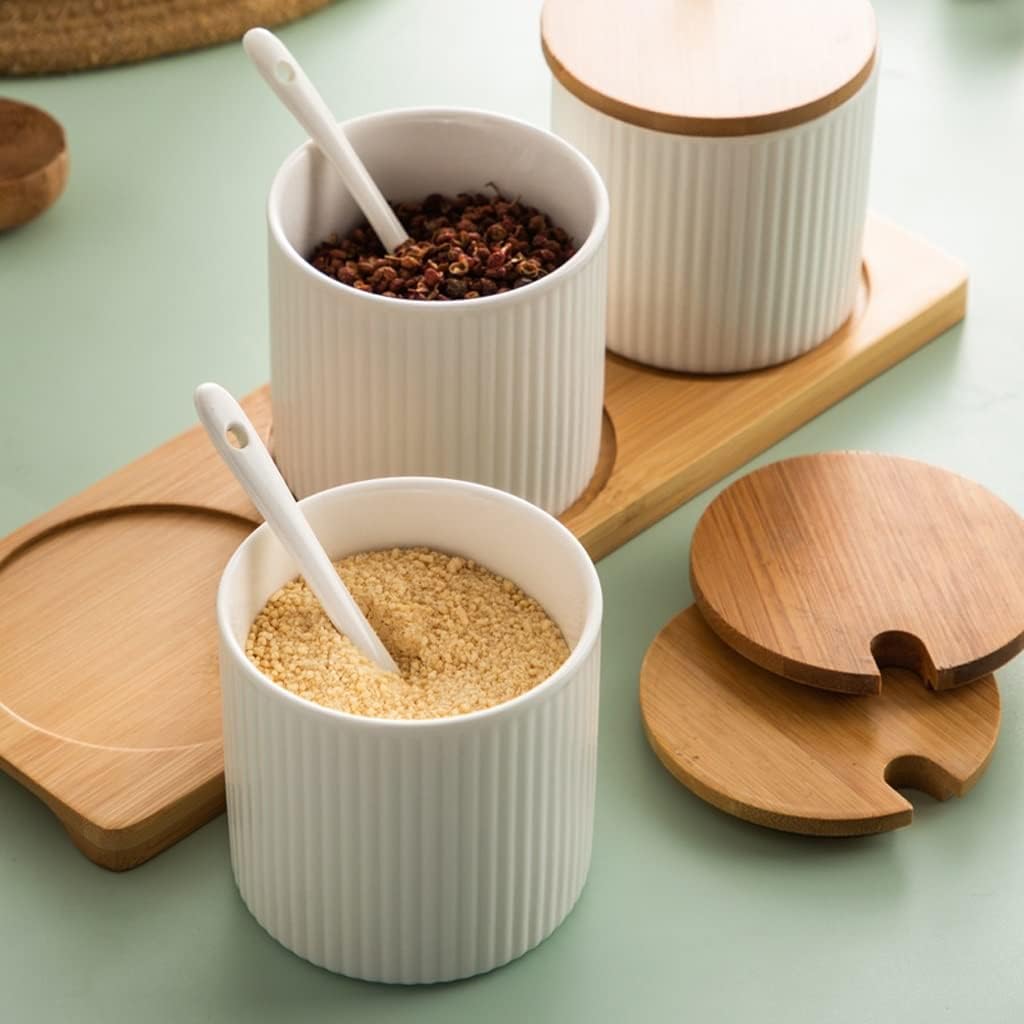 ガラスのスパイスジャー 調味料缶キッチンセラミック調味料ボトルジャーコンビネーション調味料ボックスセット調味料瓶塩瓶家庭用調味料ボッ