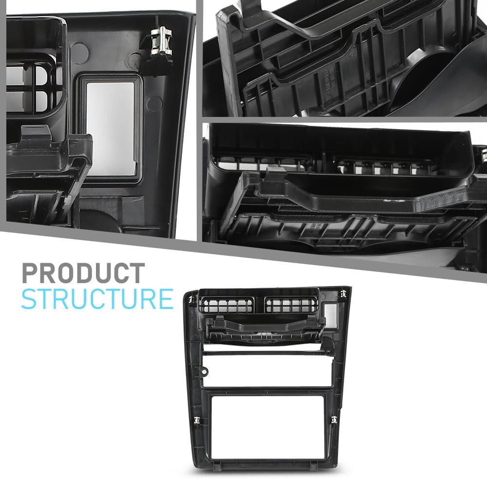 ANDPLAY Radio Dash Bezel Trim Compatible with Toyota Tacoma 1995 1996 1997 Black