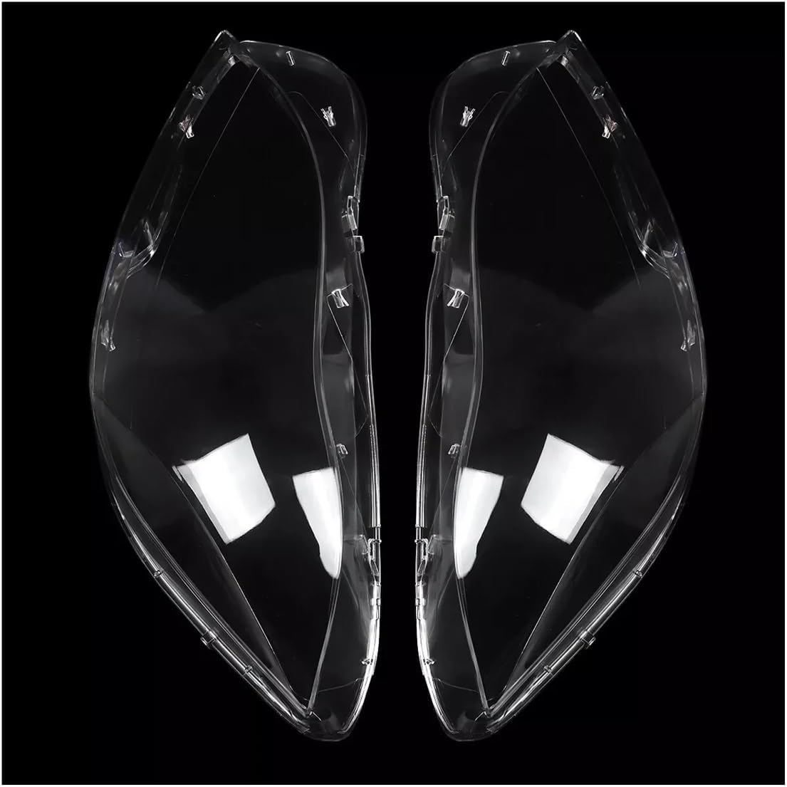 Head light Lenses Front Lamp Shell Compatible Compatible for Mercedes Benz Cfor LS Class W218 for CLS350 CLS550 CLS500 2010-2014 Lampshade Lens Cover Clear Replace Replacement(R) (Large)