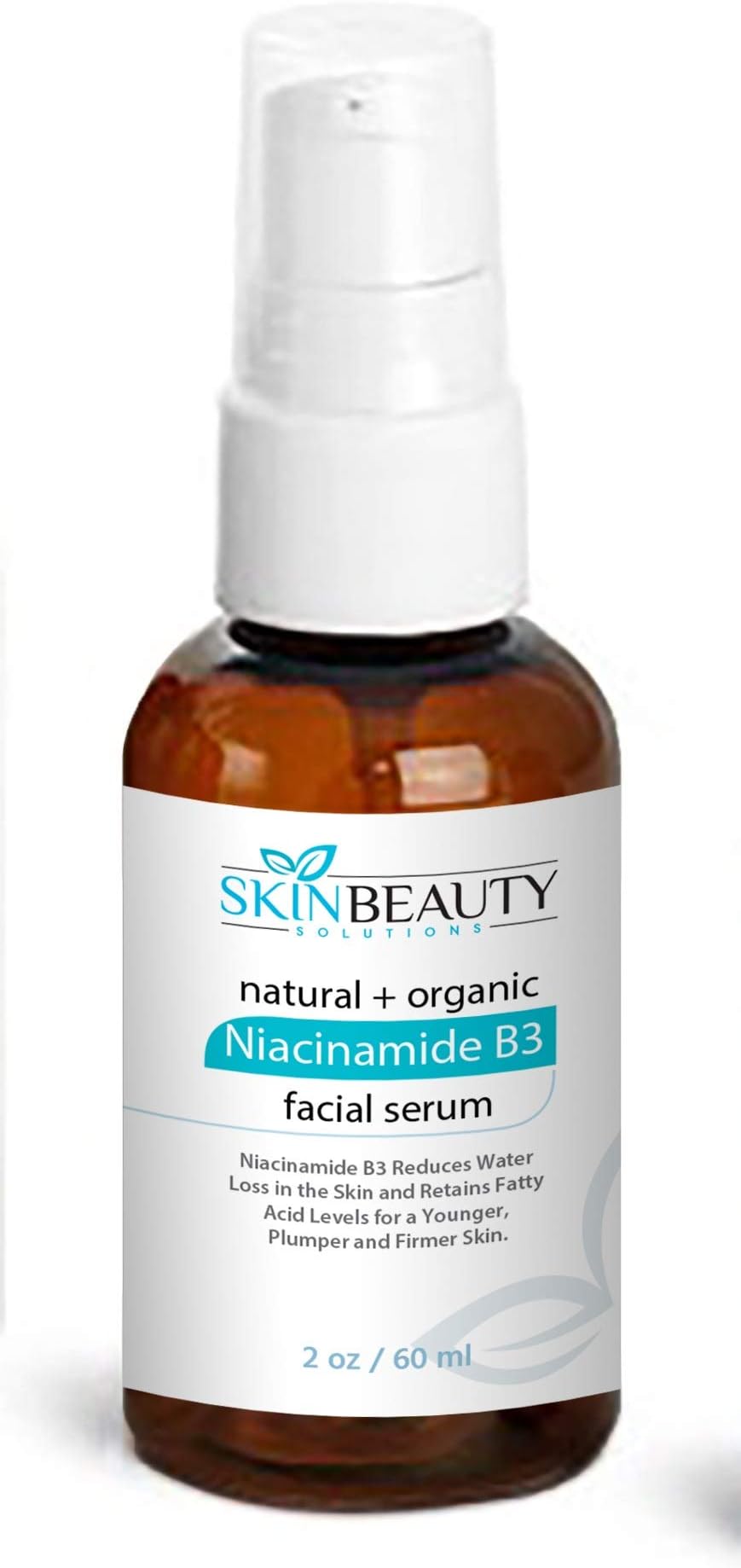 NIACINAMIDE 5% B3 Face Serum Advanced Formula with 5% Niacinamide Vitamin B3 for Younger, Plumper, Firm (2 oz /60 ml)