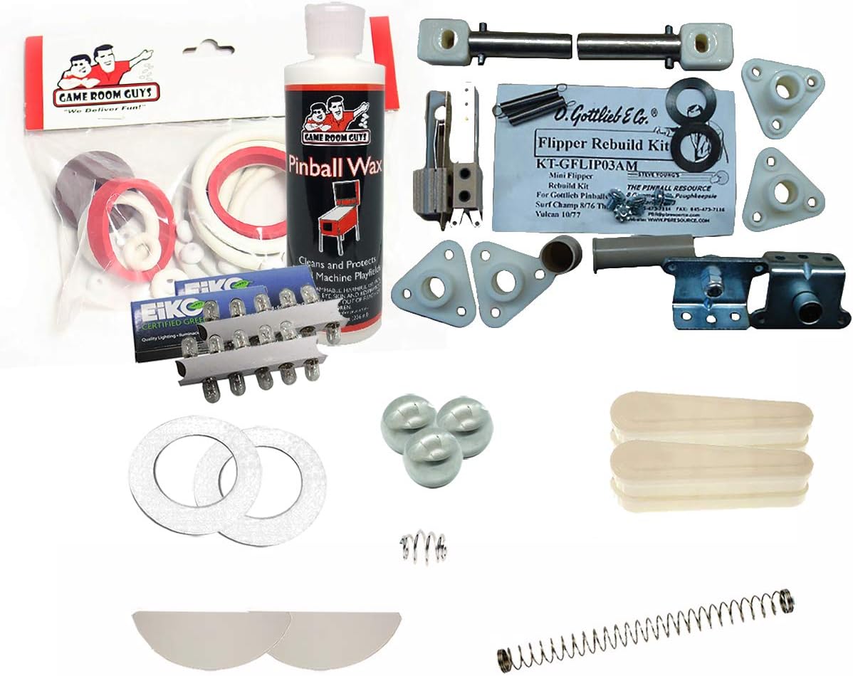 Game Room Guys 1977 Gottlieb Jet Spin Pinball White Premium Maintenance Kit