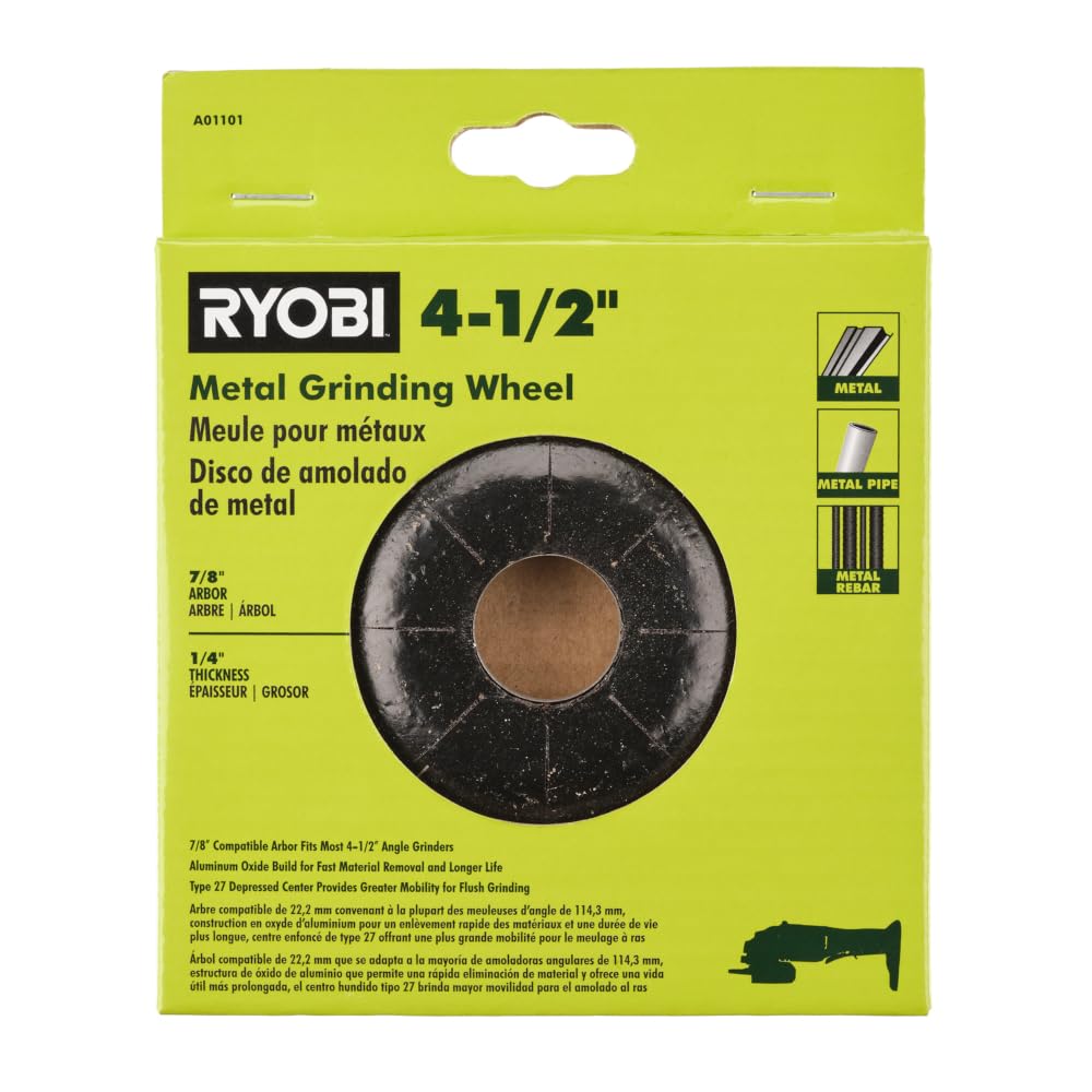 RYOBI 4-1/2" Metal Grinding Wheel