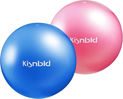 Miniatura 10 de Pequeña pelota de ejercicio, mini pelota de pilates de 9 pulgadas, mini pelota de yoga antideslizante y resistente a estallidos para estabilidad,
