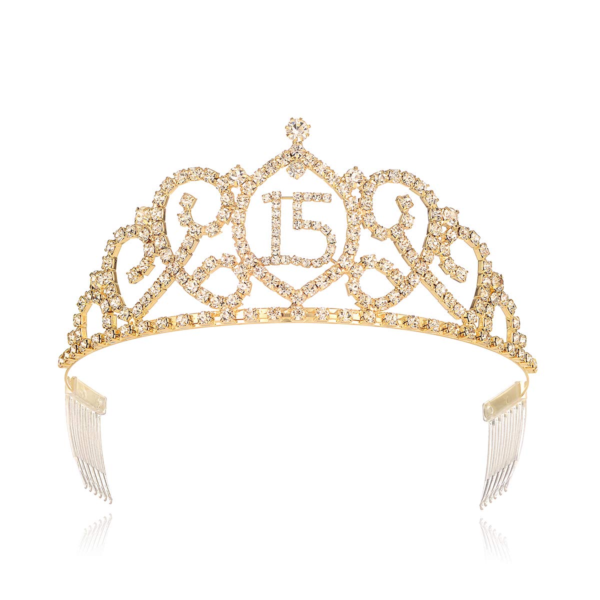 Buy YZHSTONE Gold Quinceanera Crowns Tiaras for Princess Girls 15th