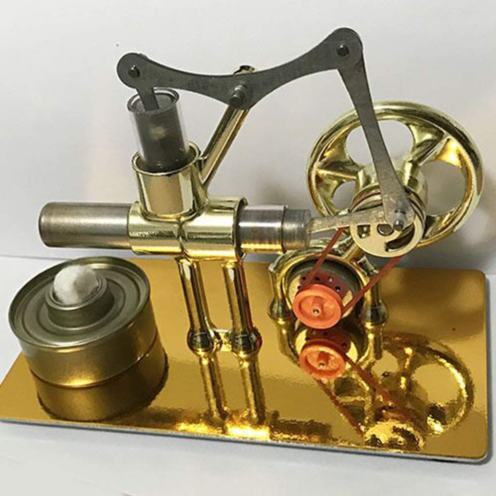 Amazon.co.jp: 熱風単気筒スターリングエンジンフライホイールモデル