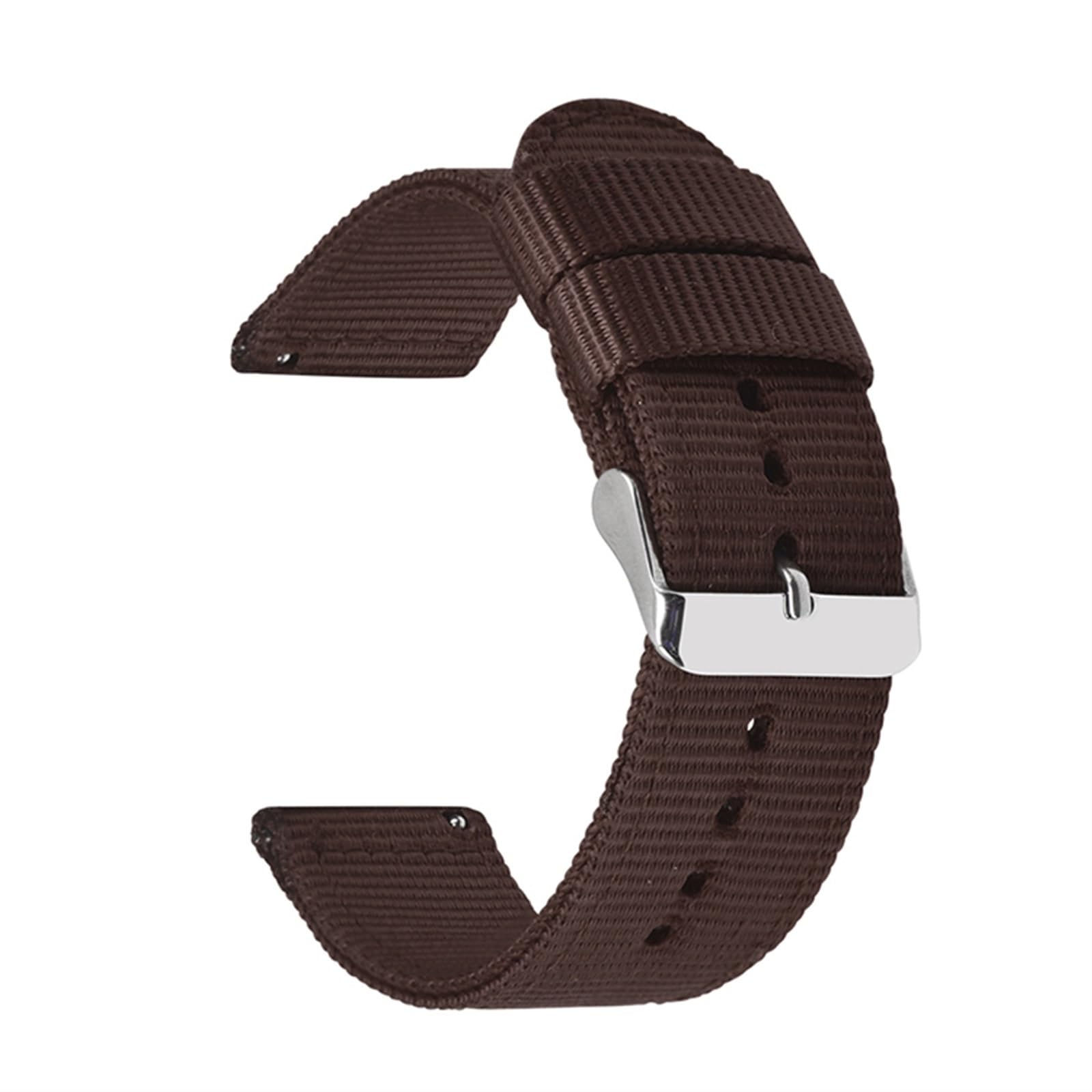 HABITZ Bracelet en nylon de qualité supérieure 18 mm 20 mm 22 mm 24 mm compatible for Samsung Galaxy Watch3 41 46 mm Watch42 46 mm Active2 40 44 mm Bracelet de montre for remplacement rapide (Color :