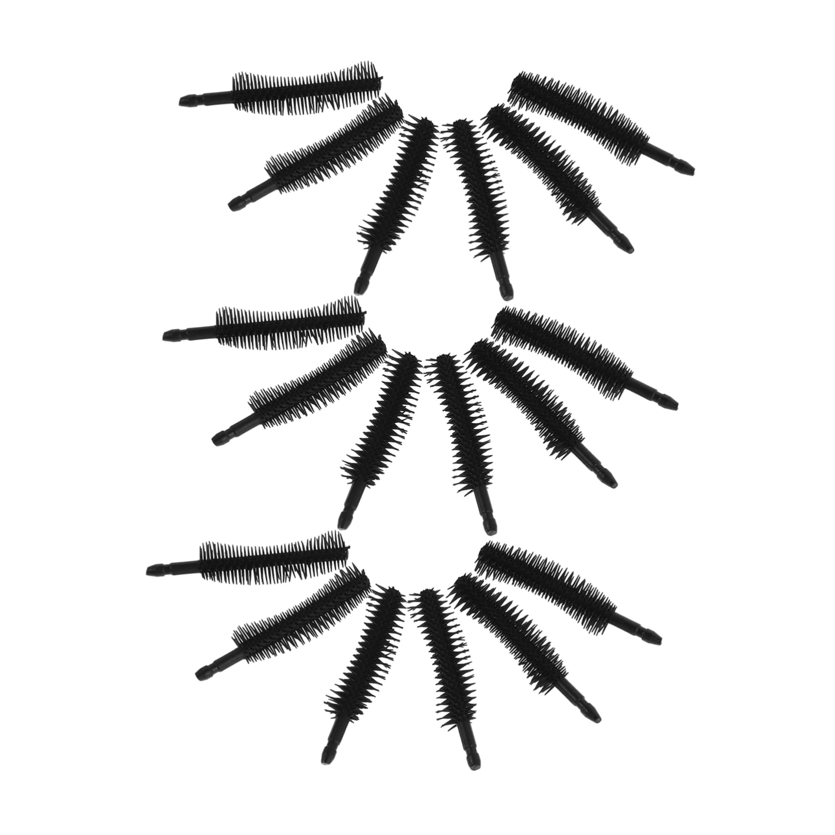 Mikinona 50pcs Soft Silicone Eyelash Brush Set for Mascara Eyebrows Extensions Gentle Lash Brow Tool