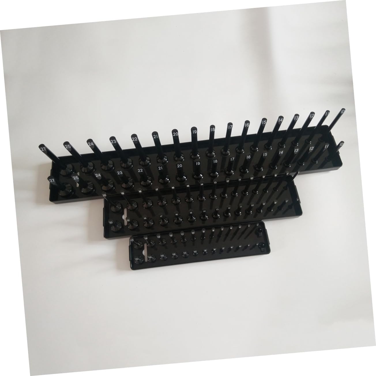 High Pole Long Sleeve Socket Organizer Metric Socket Rack Random Color