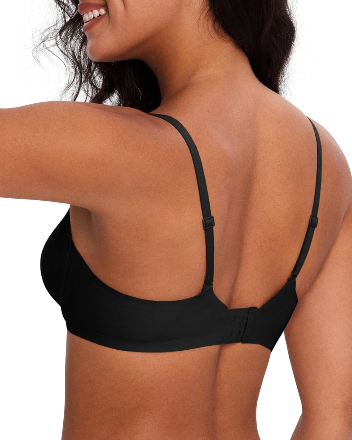 Ubras V Neck Mesh Supportive Bra, Seamless Push up Bra no Underwire, Comfortable Bralette for Women - Image 3