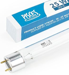 Pisces 25w (watt) T8 Replacement UV Bulb Lamp for Pond Filter UVC