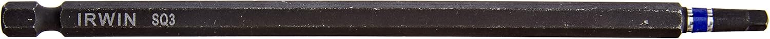 Irwin Tools 1837474 Impact Performance Series Square Recess Power Bit #1, 6"