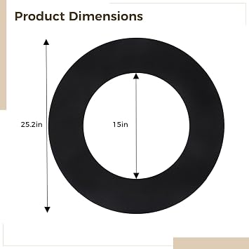 Adhesive Double-Sided Eva Rubber Mat Round Chair Floor Protector Recliners for Hardwood Suitable and More Tile