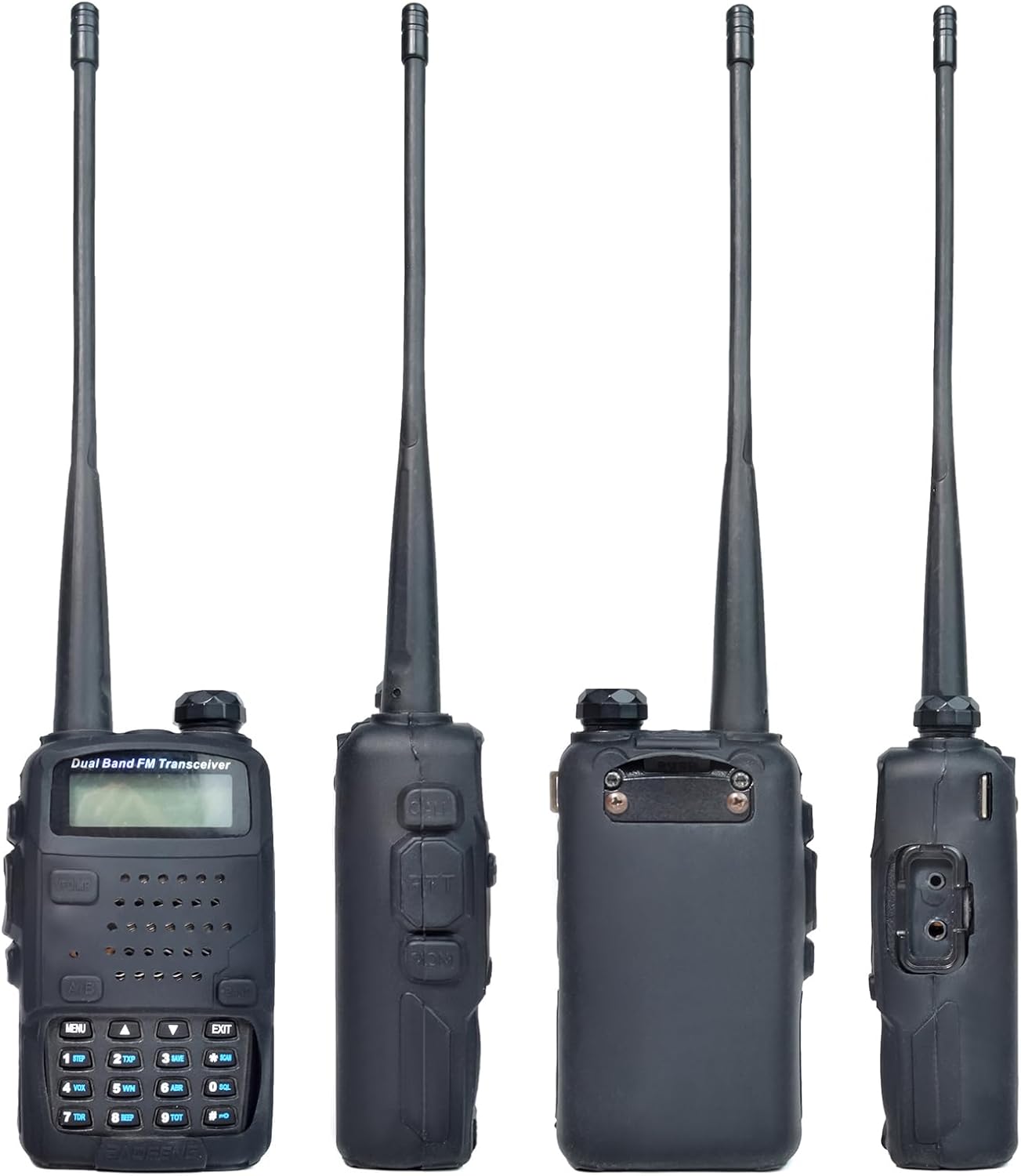 BAOFENG Walkie Talkie Protective Cover Rubber Soft Case (Black) UV-5R UV-5RA UV-5RB UV-5RC UV-5RE