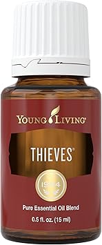 Young Living Thieves Essential Oil Blend 15ml | Natural Aromatherapy Oil for Diffuser & Topical Use with Clove, Eucalyptus & Rosemary | Revitalizing Household Essential Oil