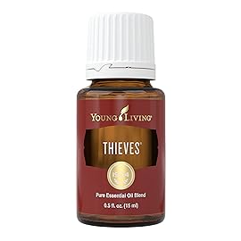 Young Living Thieves Essential Oil Blend 15 ml | Supports Immune System & Cleansing | Clove, Lemon, Cinnamon Bark, Eucalyptus Radiata, Rosemary | 100% Pure Therapeutic Grade Perfect for a Hair Oil