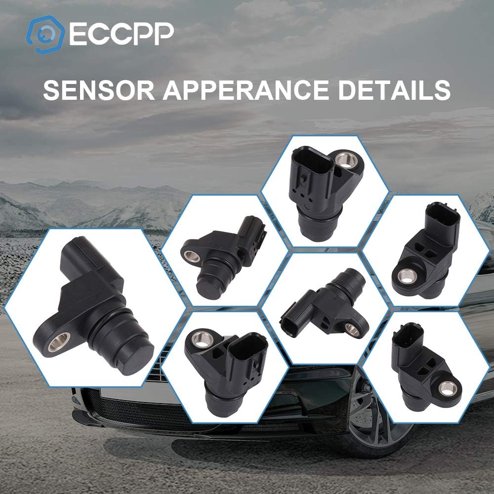 ECCPP 2PCS Camshaft Position Sensor Fit For 2007-2012 for Acura RDX 2002-2006 for Acura RSX 2004-2008 for Acura TSX 2003-2007 for Honda for Accord CPS Sensor