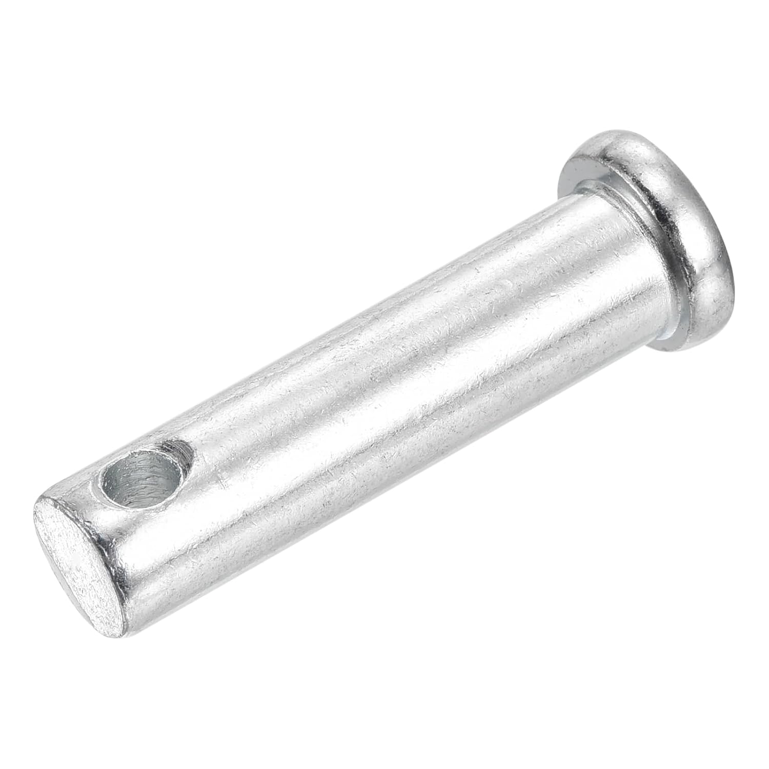 uxcell 25Pcs 3/8" x1-1/2 Single Hole Clevis Pins, Carbon Steel Flat Head Single Hole Clevis Pins for Mechanics Repair, Furniture Installation, Industrial Equipment, DIY (Silver)