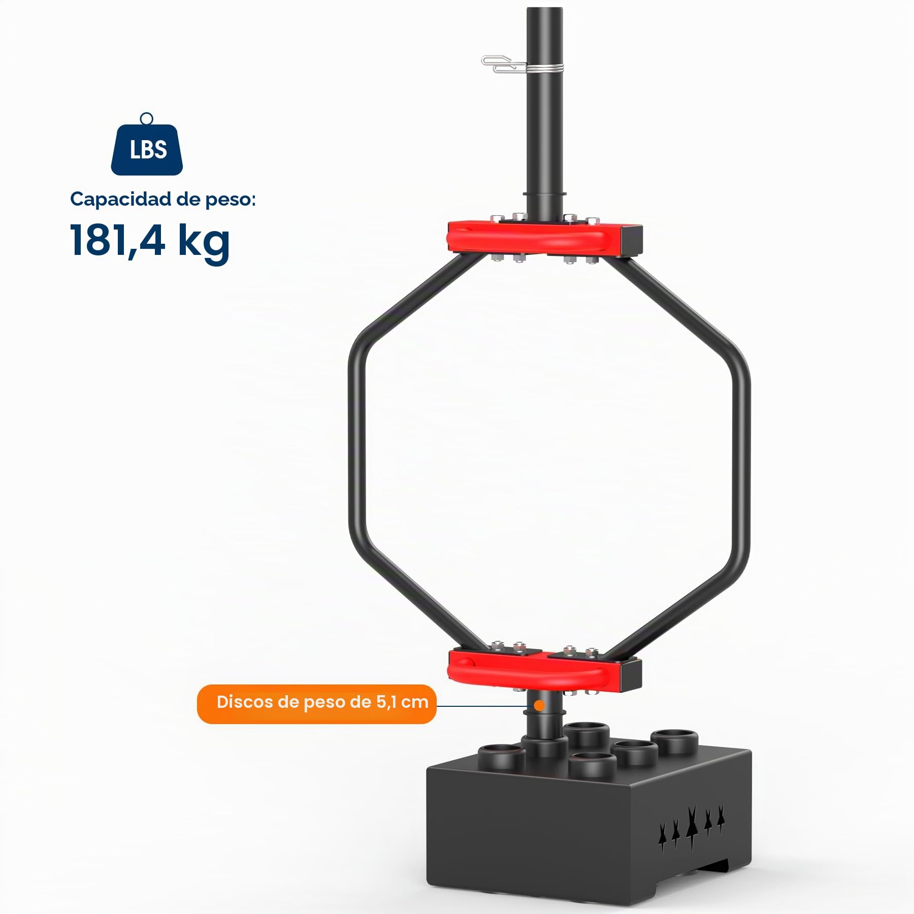 JX FITNESS Barra de trampa olímpica de 2 pulgadas, barra hexagonal de sentadillas de peso muerto, barras de levantamiento de pesas de 48.5 pulgadas para sentadillas, flexiones, ejercicios de hombro