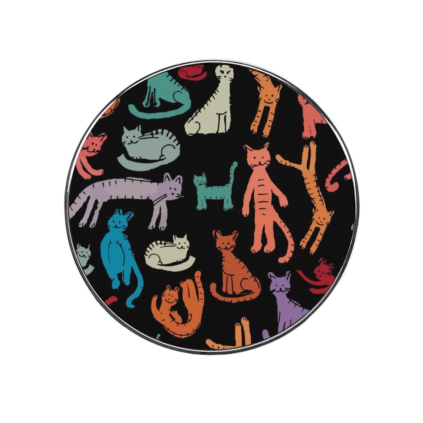 Cartoon Cat Alloy Fridge Magnet For Office Cabinet Refrigerator Whiteboard Photo