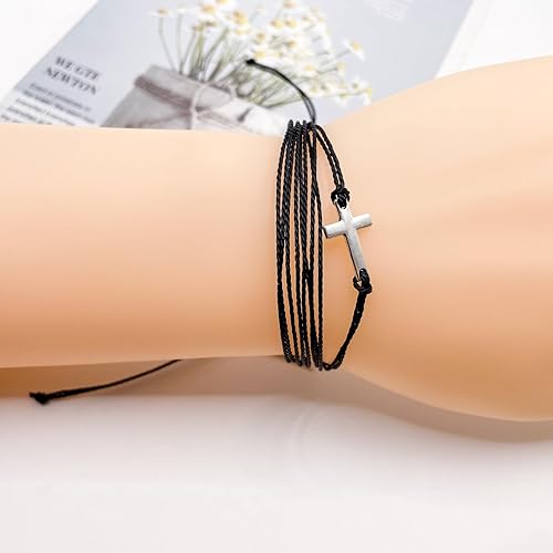 Miniatura 21 de Conjunto de pulseras de playa para hombres y mujeres, pulseras para hombres, pulseras bohemias hechas a mano, pulseras envolventes de joyería 12pcs