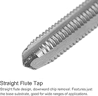 Vista 3 de uxcell Juego de grifos y brocas, M2.6 x 0.45 H2 para máquina de flauta recta a mano izquierda, broca giratoria de acero de alta velocidad M35