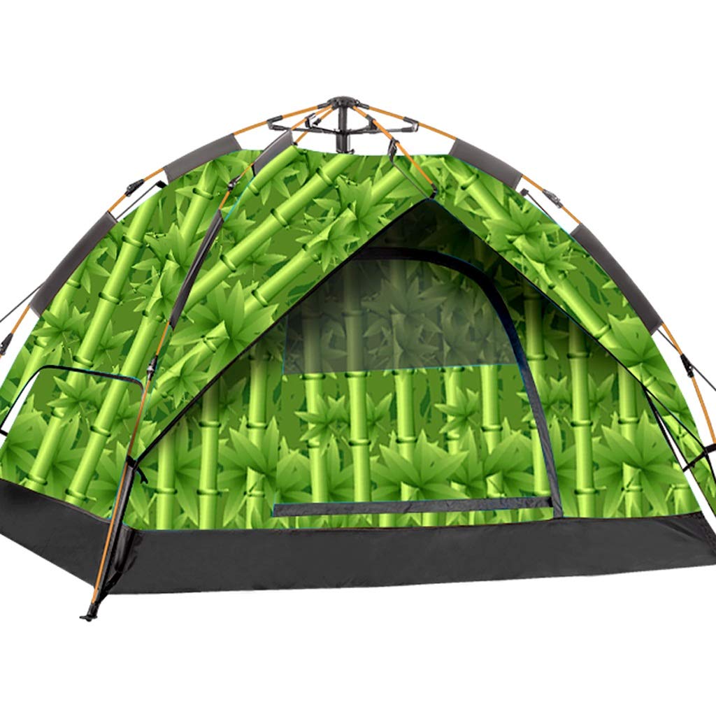 Instant Cabin Tent for Camping Automatic Pop Up Tent Camping Hydraulic Waterproof Printing Foldable Light Tent 8 Colors Outdoor Camping Adventure Winter Fishing Tent (Color : B)