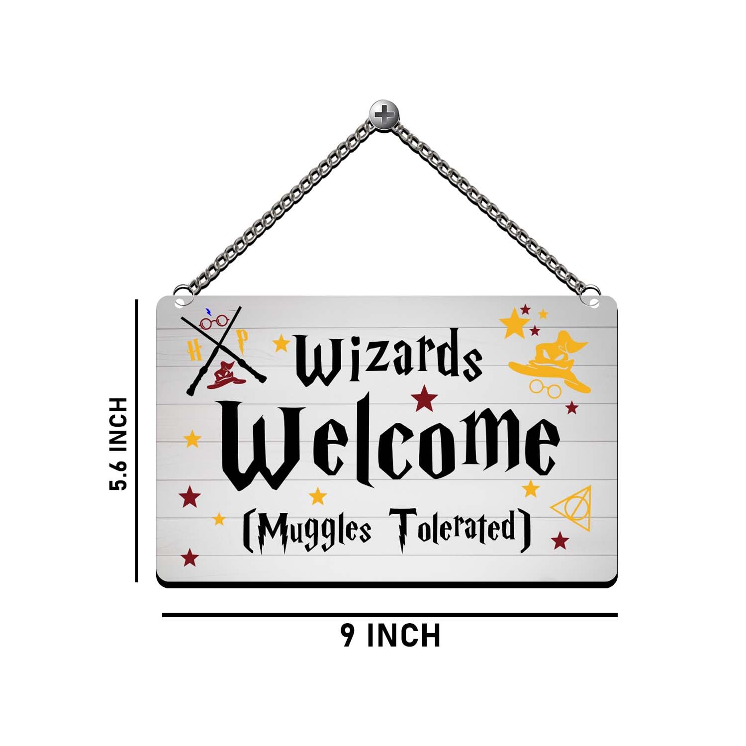 Harry Potter Wall Hanging - Wizards Welcome Decor -5