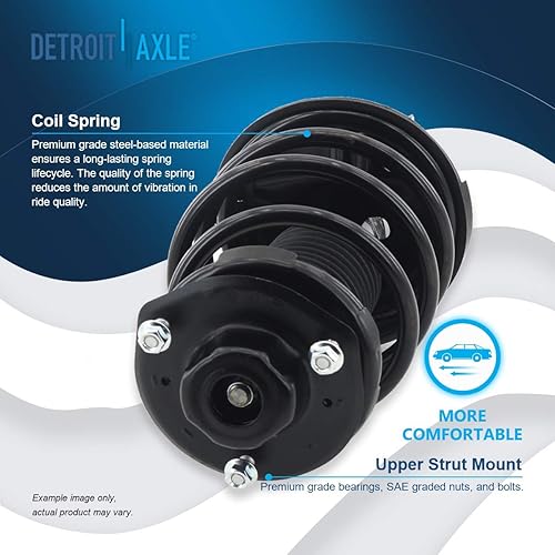 Miniatura 24 de Detroit Axle - Puntal delantero para Hyundai Sonata 2012-2014 2012-2015 Kia Optima, puntal lateral izquierdo con montaje de resorte helicoidal 2013