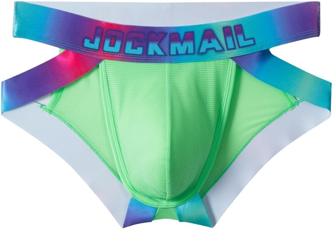JOCKMAIL Mens Briefs Underwear Wide Belt Mens Underwear Mesh Athletic Sport Underwear Briefs - Image 3