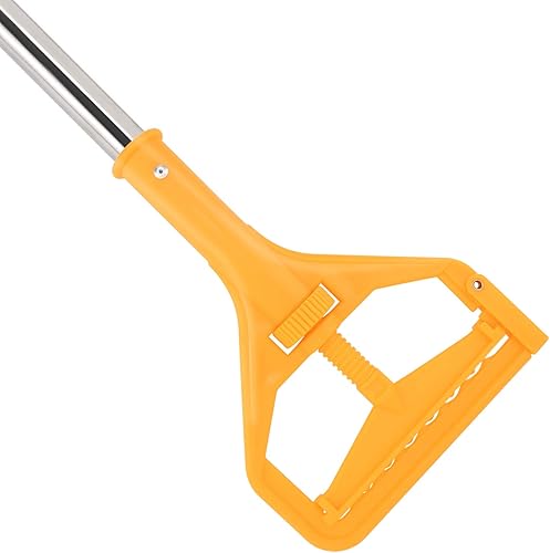 Miniatura 7 de Tidy Monster Paquete de 3 asas de trapeador de acero inoxidable de cambio rápido de 56 pulgadas con cabezal de trapeador de extremo de bucle para