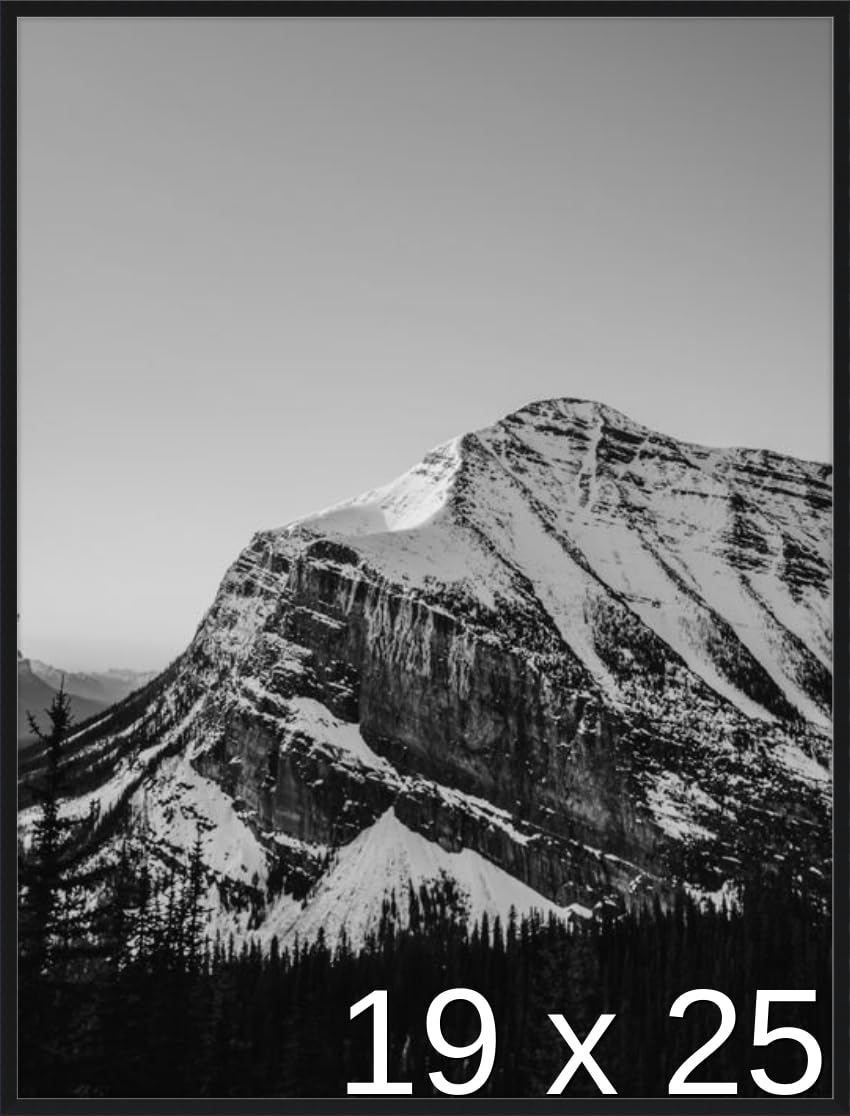 Frame It Easy 19 1/2 x 25 Satin Black Metal Frame (Ashford) 19.5x25 inches