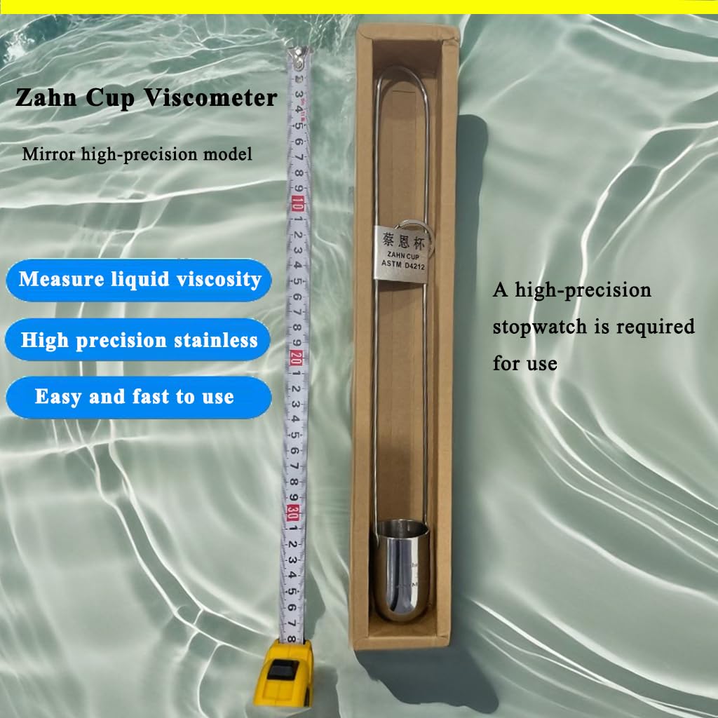 Zahn 2# Cheap Portable Zahn Cup Stainless Steel Zhan Viscosity Cup Viscometer Zahn Cup Viscosity Cup for for Materials Laboratory Color White