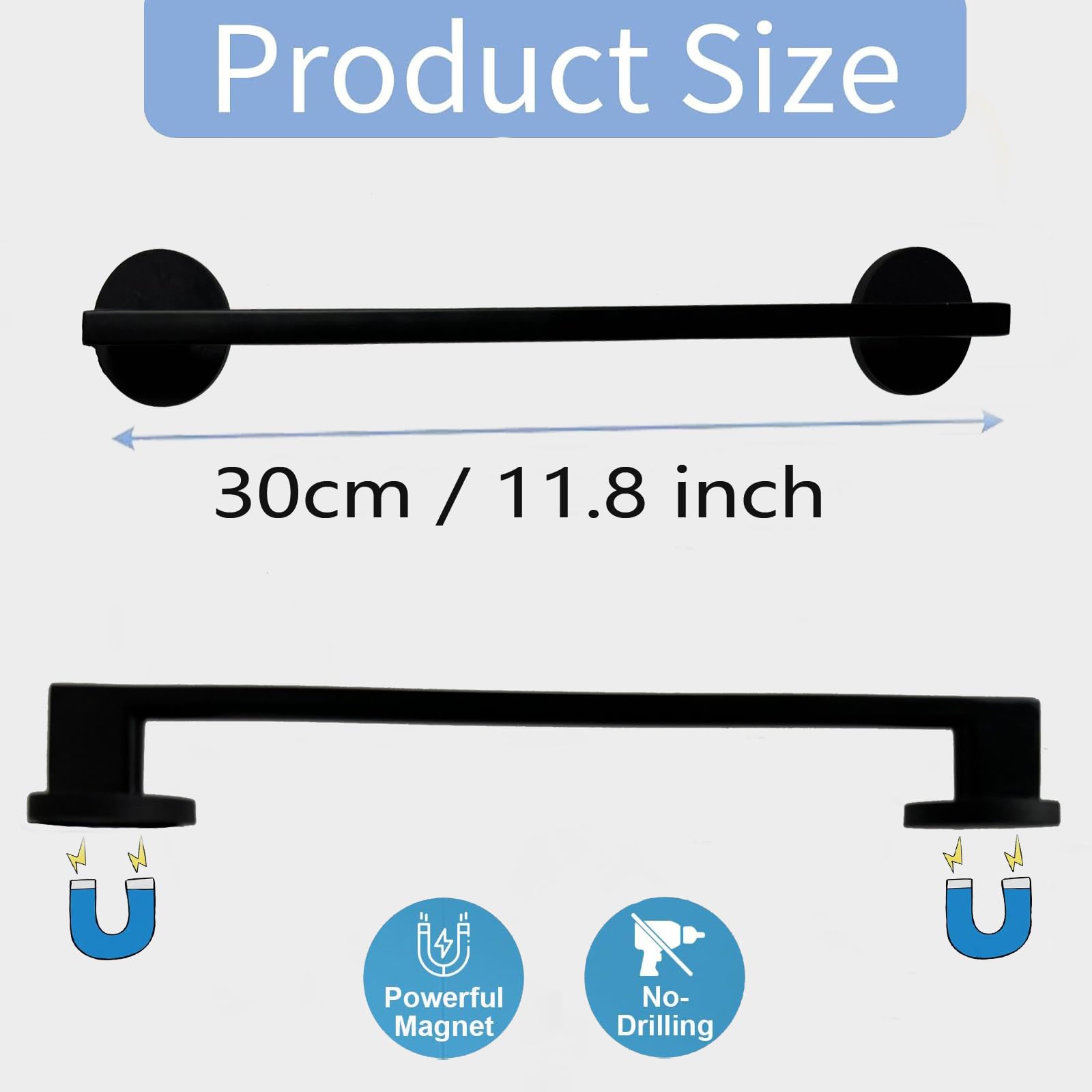 LangTao Bang Magnetic Towel Rack Dishwasher Magnetic Towel Holder Fridge Hook Kitchen Stove Oven Refrigerator… - Image 2