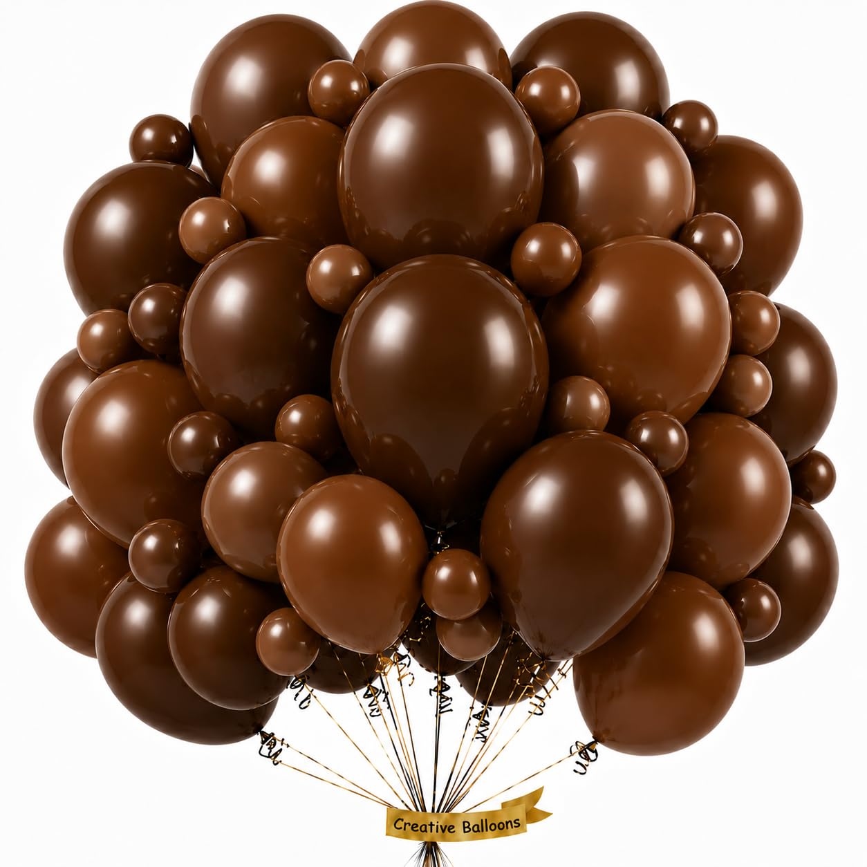 Chocolate Brown Balloons 100 Pack Latex Helium Coffee Balloon Sizes 50 Pcs 5 Inch 50 Pcs 10 Inch For Birthday Anniversary Party Wedding Decor