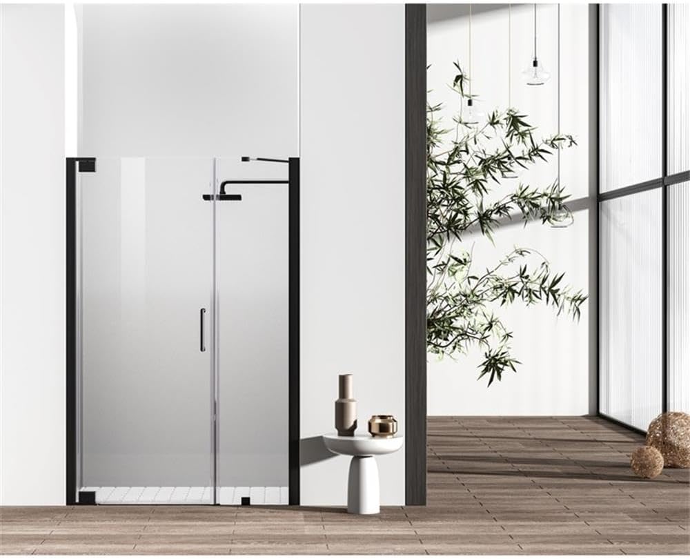 Elegant Kitchen and Bath Carson 48x72 Aluminum Shower Door in Black