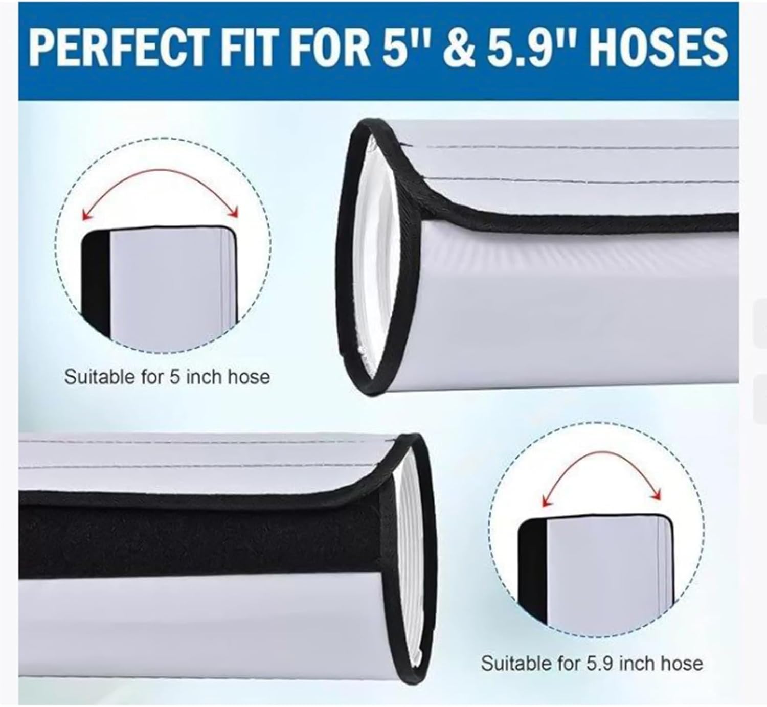 Pipe Wrap - AC Pipe Insulation, Furnace Tube Sleeve,Flexible Pipe Insulation Wrap for Plumbing Irrigation Furnace Heater Garden HVAC