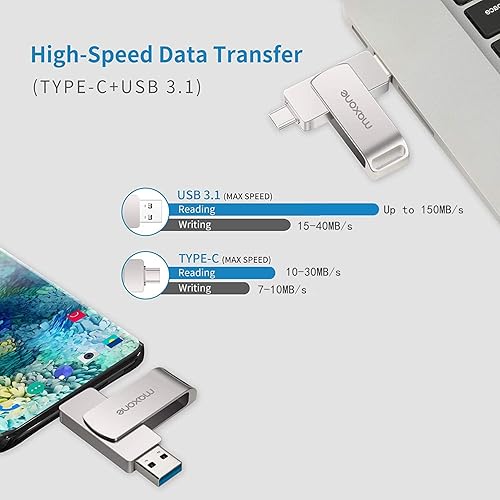 Miniatura 5 de Maxone Discos duros externos de 500 GB y unidad flash USB tipo C de 128 G