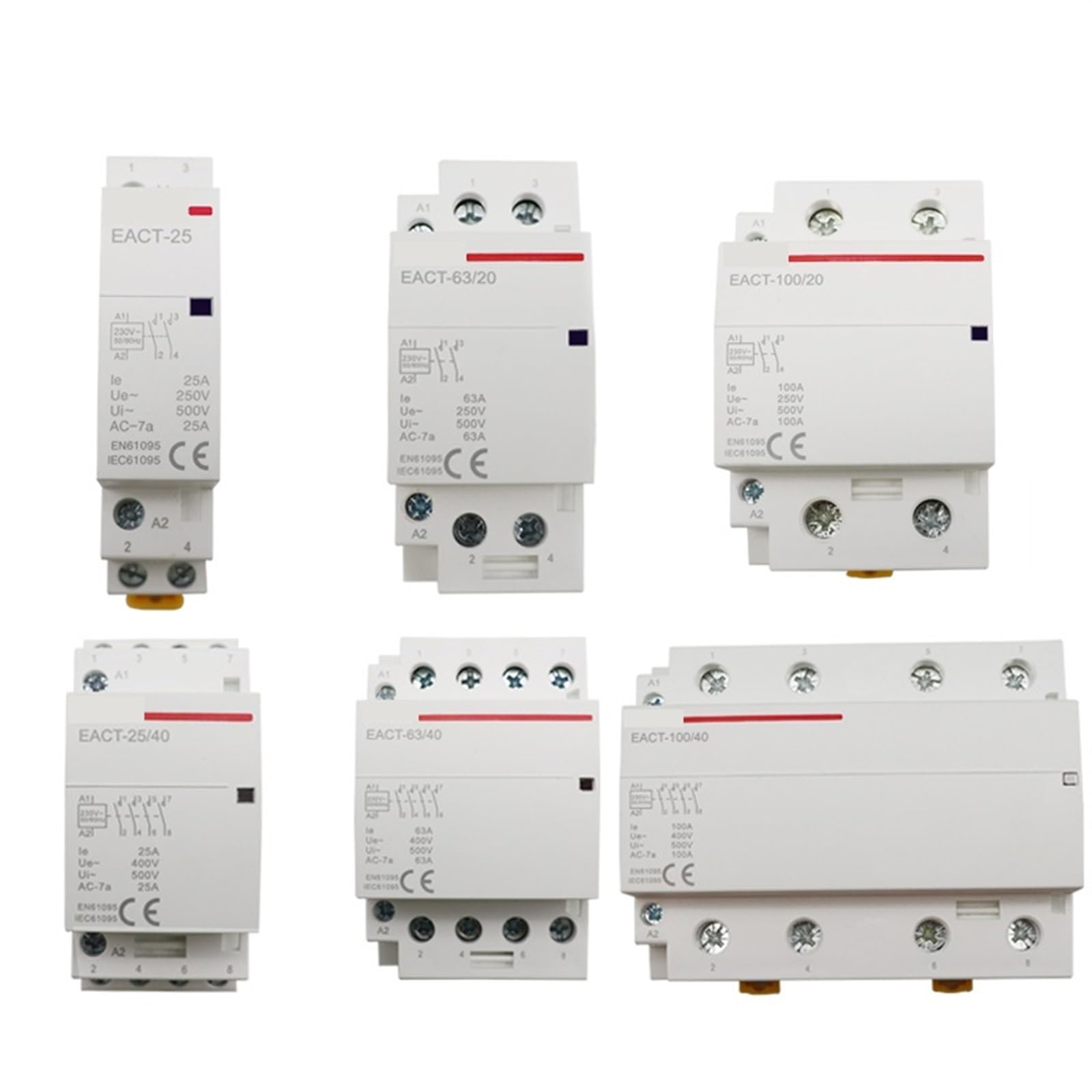 Contacteur de puissance EACT-25 16A mecanisme durable commande 220V - 7