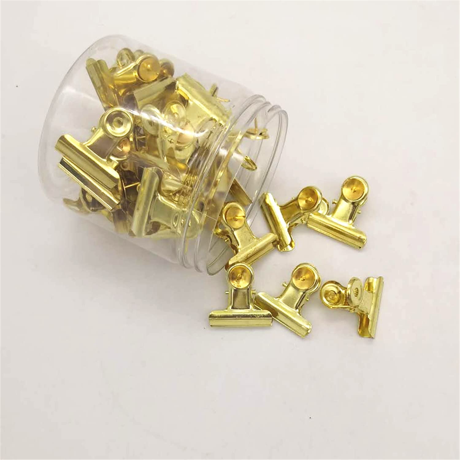 Clips bulldog con pines metálicos para organizar fotos, notas y documentos de oficina