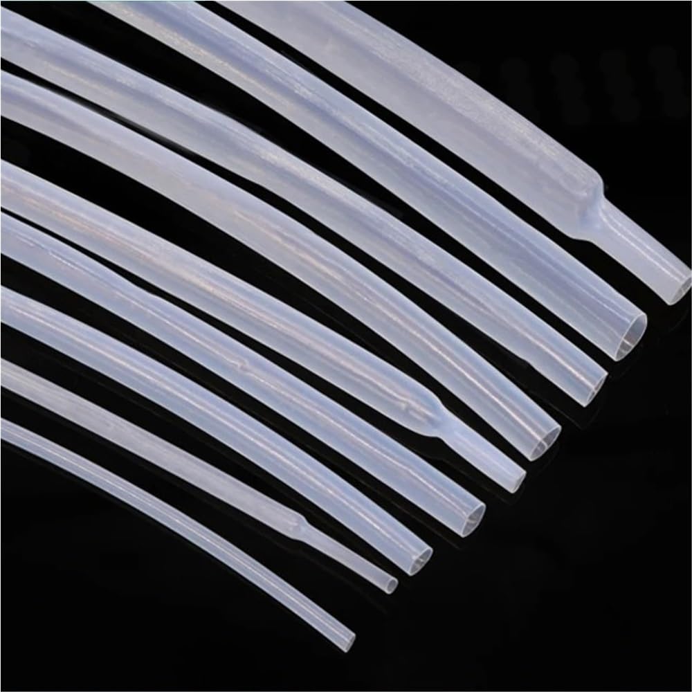 Rurki termokurczliwe, Rurka termokurczliwa PTFE 1,7: 0,5-12 mm 260 ℃ 600 V do przewodów(10MM*5M)