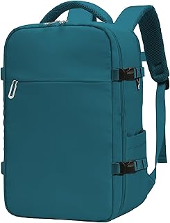 für Easyjet Handgepäck 45x36x20,Handgepäck Rucksack,reiserucksack handgepäck Flugzeug,30L,Mit Separatem 15,6-Zoll-Laptopfach,Unisex,Blu Pavone