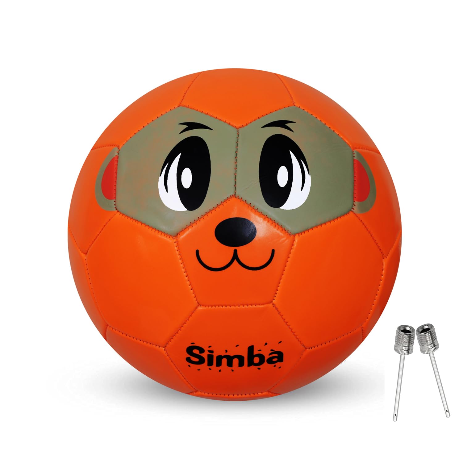 GRS Simba Synthetic Leather Kids-Zone-Sports Football Soccer Toy Ball for 3-8 Years Kids, Size 3 - Simba (Orange) (B0CKPPDB82) Amazon Price History, Amazon Price Tracker