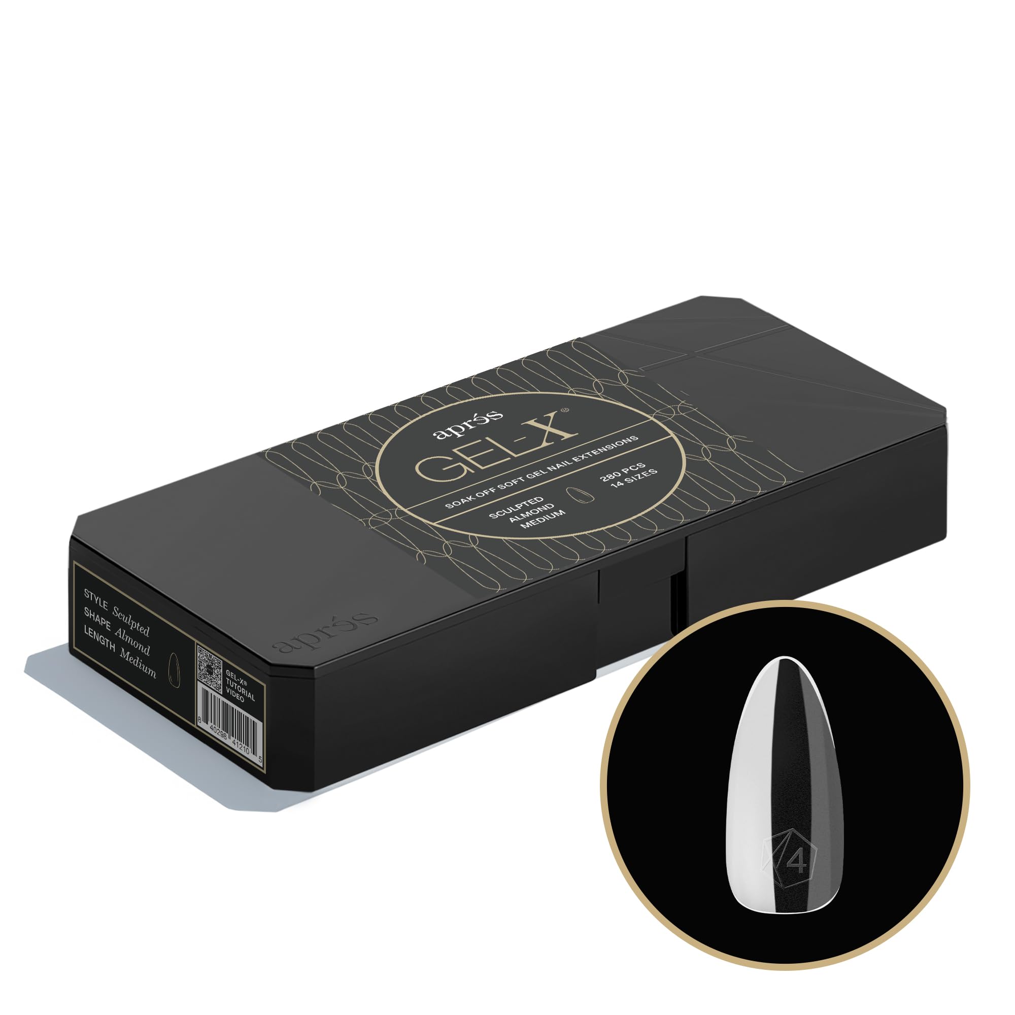 Après Gel-X® Tips Ongles Amande (Sculptée Amande Moyenne, 280 Pièces)